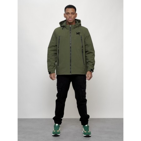 Male spring jacket, size 50, khaki color-8