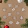 A set of stickers "New Year" snowflakes and bells, 29.2 x 38.1 cm