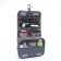 Cosmetic bag on Velcro, with hook, color gray color