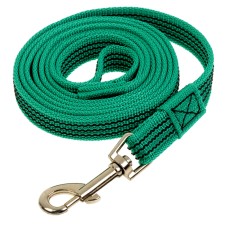 Kaponnoye zonik leash with latex thread, 2 m x 2 cm, green