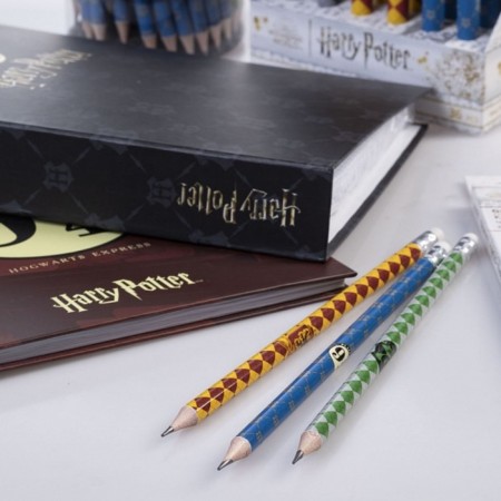 Chernographic pencil with an eraser, HB Harry Potter, round, sharpened, in a plastic tube-4
