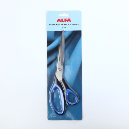 Universal scissors, 25 cm, black/blue color-3