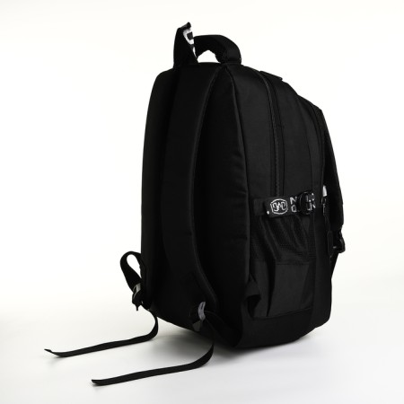 Youth backpack from lightning textiles, 5 pockets, black color-3
