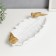 Souvenir Polystone stand "Golden parrots on a white sheet" 6x28x12 cm