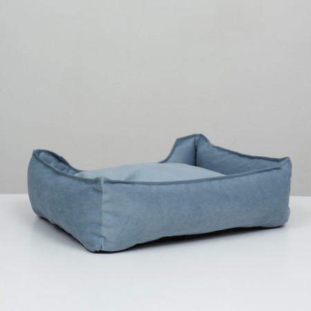 Lying, velor, 55 x 40 x 15 cm, blue-3