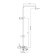 Shower system Rush ST4235-40, tropical shower, hand watering can, rotary surge, chrome