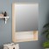 Bathroom mirror "Vienna 50" White/Sonoma, 50 x 70 x 13.6 cm