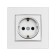 Single Tot Matte Glass, 16 a, hidden, with s/c, glass, silver