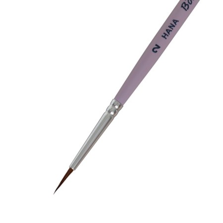 Columns + synthetics round, Hana inspire No. 2 (hair length 11 mm), short handle matte-1