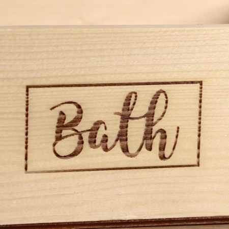 Wooden box "Bath", 24.5 × 14 × 8 cm-2