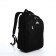 Youth backpack from textiles, rise, 2 lightning departments, 3 pockets, black color