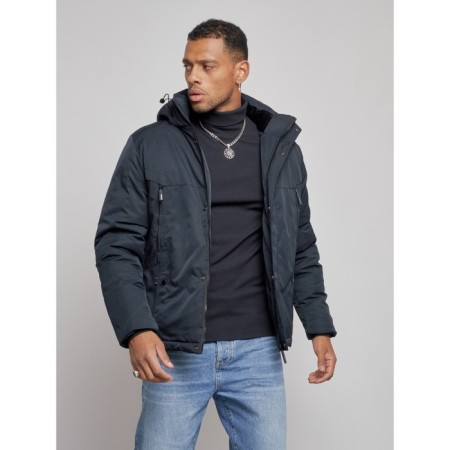 Sports male winter, size 60, dark blue color-8