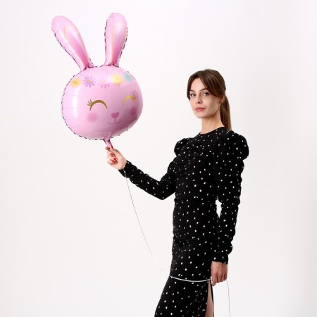Foil ball 32 "Pink Rabbit"-1