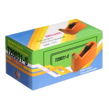 The dispenser for adhesive tape is desktop, weighted, medium, mix-5