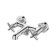 IDDIS AcRSB02I02WA bathtub mixer, two -bearing, chrome