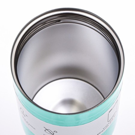 Thermal circle, 440 ml, travel, retains heat up to 6 hours, turquoise-4