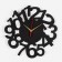 Wall clock, series: interior, "numbers", smooth move, D-40 cm, mod. 8841