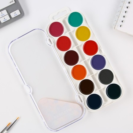 Watercolor paints honey 24 colors in a plastic box, without brush "September 1"-1
