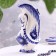 VAZ "Lebed", 600 ml, 22x12 cm, Gzhel, porcelain