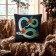 Pillow Ethel "Blue Snake" 40x40 cm, 100% p/e, velor
