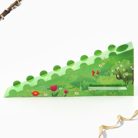 Easter slide in a set with stickers for eggs "Nature".-3