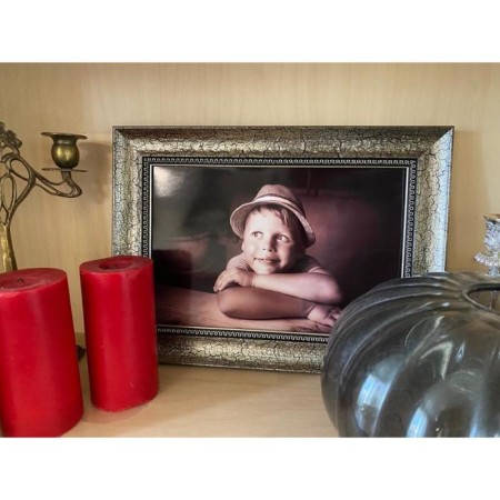 Frame for paintings (mirrors) 21 x 30 x 4.4 cm, plastic, calligrata 6744, silver-1