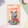 Postcard "With wishes to shit with happiness!" Cat with caviar, A5