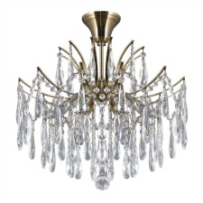 Люстра на штанге Citilux «Селена» CL302163 50х50х50 см, 6х40Вт, E14, цвет коричневый