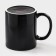 Mug - chameleon ceramic share "coffee", 350 ml, black color