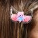 Hair hairpin with a chibi -chiber, 6 x 4.5 cm