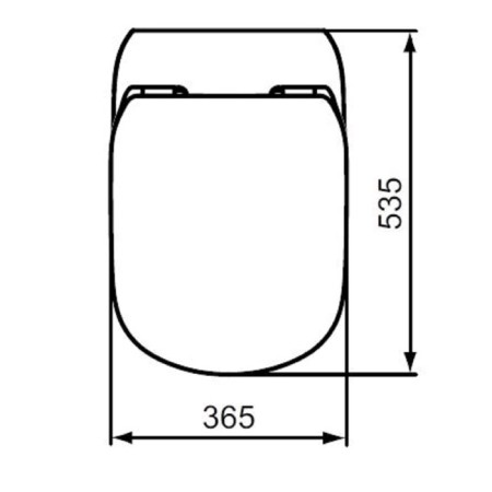 Sitting and Ideal Standard Tesi T352701 toilet cover, thin, with microlyff-4
