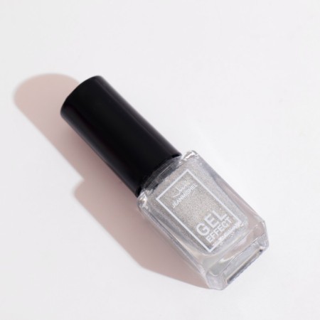 Nail varnish with Jeanmishel gel effect, tone 171, sparkling silver, 6 ml-2