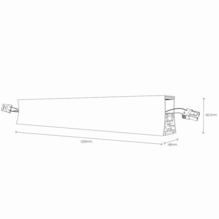 Line Linear Mantra Hanok, LED, 2650LM, 3000K, 1200x47.3x100 mm, white color-1