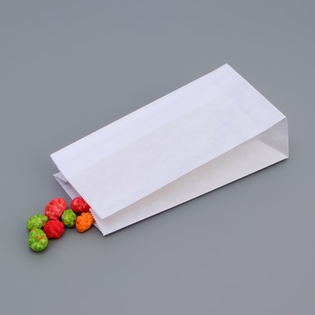 Craft package Paper bearing, white, rectangular bottom 8 x 5 x 17 cm-2