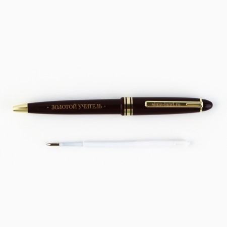 Pen in the tube "beloved teacher", plastic, blue paste, writing 1 mm node-3