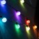 Smart garland “thread” 6 m with nozzles “kaleidoscope”, ip20, dark thread, 20 LED, glow RGB, USB