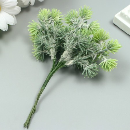 Artificial plant for creativity "spruce balls" 1 bouquet = 6 branches green 14 cm-1