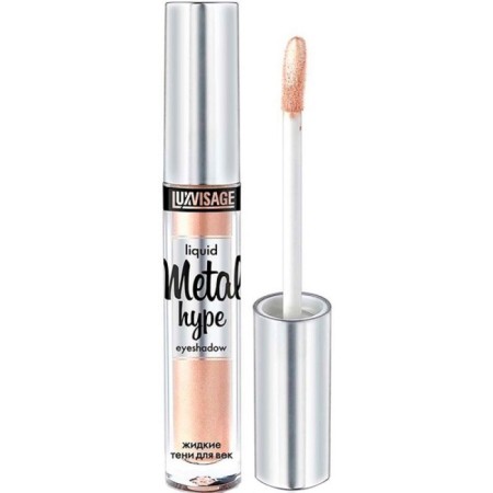 Eye Shadows Liquid Luxvisage Metal Hype, tone 01 sparkling champagne
