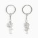 Key keychain, non -memorials “Love is” 9 x 13 cm
