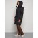Coat insulated winter female, size 44, black color