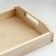 Wooden tray for breakfast with an insert, array, 40x25cm