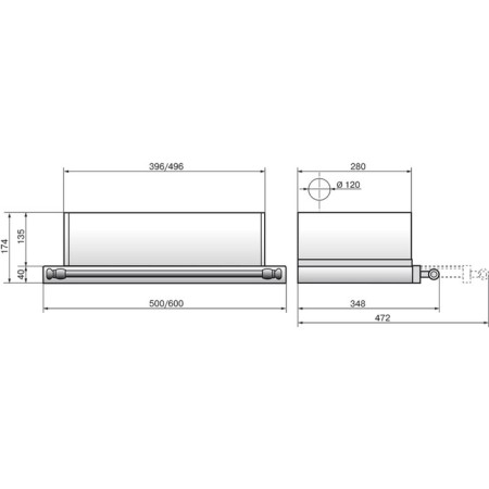 Elikor Elikor "Integra" 60p-400-B2l, built-in, 400 m3/h, 2 speeds, 60 cm, beige-1