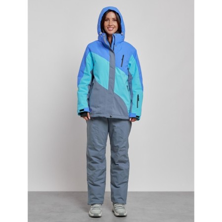 Ski costume Women Winter, size 60, blue color-4