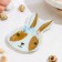 Glass Serving shares "Flower Rabbit", 20 × 13.5 cm