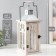 Climber tree "Sea lantern. House" rubbed white 16.5x16.5x40 cm