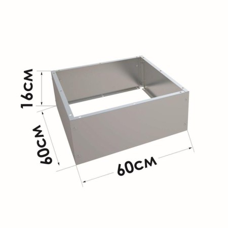 Flower bed, 60 × 60 cm, galvanized-1