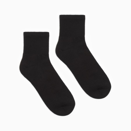 Men's socks with a terry track minku Black color, river 39-43 (27-29 cm)