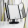 Cosmetic desktop mirror Vivian M 1x/2x/5x-lucid, LED sensor, USB, black