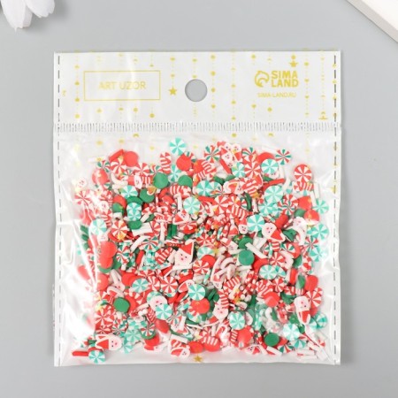 Decor for creativity Plastic "New Year's Assorted" set 20 g mix-3