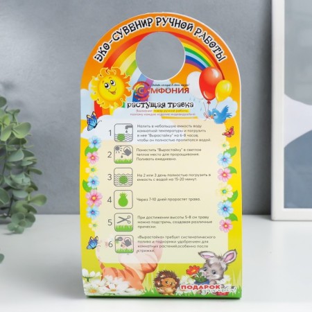 Growing gift Grass growing "Parrot Kesha"-6